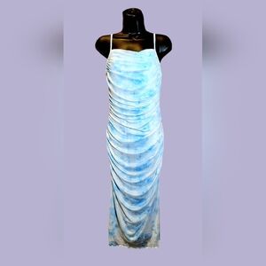 SHEIN Light Blue Maxi Dress